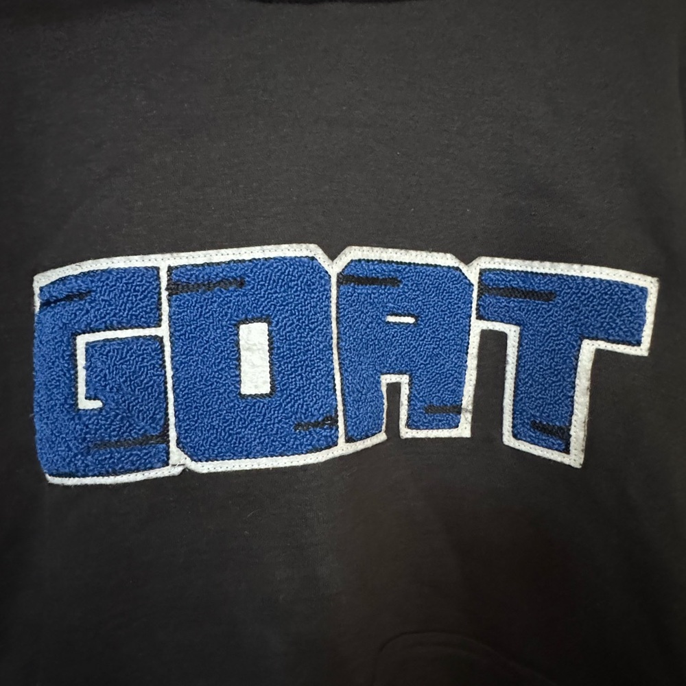 Sneak Gallery High End GOAT Streetwear Black Blue Hoodie Varsity Men’s M MINTY - Picture 3 of 4